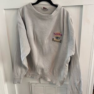 Vintage 1997 Super Bowl Pro Elite crew neck sweater Green Bag Packers size Med